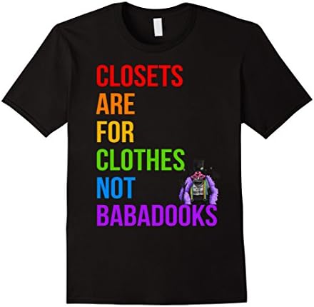 Mens babadook - gay pride - closets are for clothes not babadooks 2XL Black