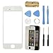 White Front Screen Glass Lens Repair Replacement for Apple iPhone 5 5G & 8 tool