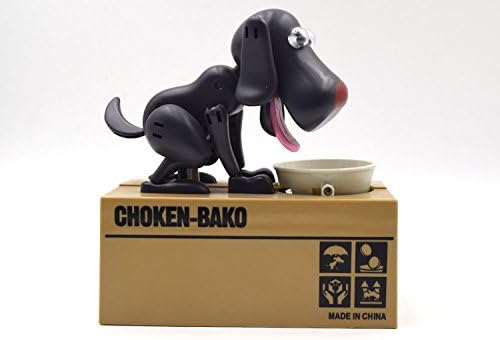 PJY My Dog Piggy Bank Doggy Coin Bank Canine Money Box - Two Colors Available (Black)