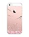 iPhone SE case, Geekmart Clear Soft TPU Floral Back Cover Case for iPhone SE/5S/5 (F)