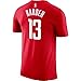 NBA Youth Performance Game Time Team Color Player Name and Number Jersey T-Shirt (Medium 10/12, James Harden)