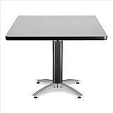 OFM KMT42SQ-GRYNB Square Multi-Purpose Table, Metal Mesh Base, 42