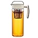 Komax Large Ice Tea Maker Pitcher – Tritan Iced Tea Pitcher w/Airtight Lid – Temperature Resistant Herbal Infuser Hot Tea Maker – BPA Free, Dishwasher & Microwave Safe Pitcher with Spout (2.1 Quart)