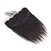 Straight Virgin Natural Human Hair Lace Frontal Closure 13X4 Ear to Ear (14 inch, Natural Black)