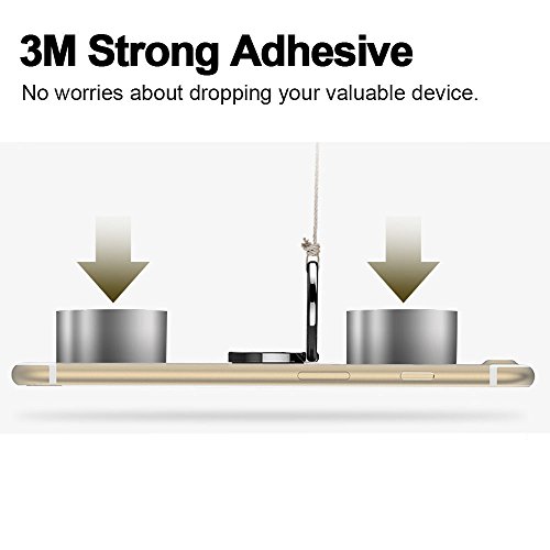 [Gift\'s Choice] Phone Ring Holder Stand, GOTITENI Stylish iPhone 360° Ring Zinc Alloy Lemon Cell Phone Grip For iPhone 7 6 6s Plus 5s se Galaxy S8 iPad Smartphone Tablet, Black