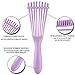 Messen Detangling Brush for Natural Black Hair Detangler for Afro America Textured 3a to 4c Kinky Curly Wavy Eliminate Knots While Exfoliating Your Scalp and Stimulate Blood Circulation(1 Pack,Purple)