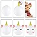 18 pcs Unicorn Birthday Party Decorations - 12pcs Tissue Paper Pom Poms,6pcs Unicorn Paper Lanterns with Glitter Horn Ears Eyelashes for Unicorn Baby Shower Birthday Party Supplies(DIY)