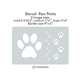 XL Stencil- Paw Prints