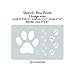 XL Stencil- Paw Prints primary