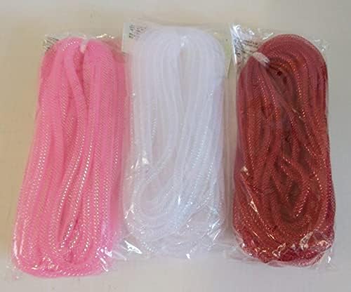 Wreath Hangers - Valentines Day Decorative Mesh Tubing Red, White and Pink