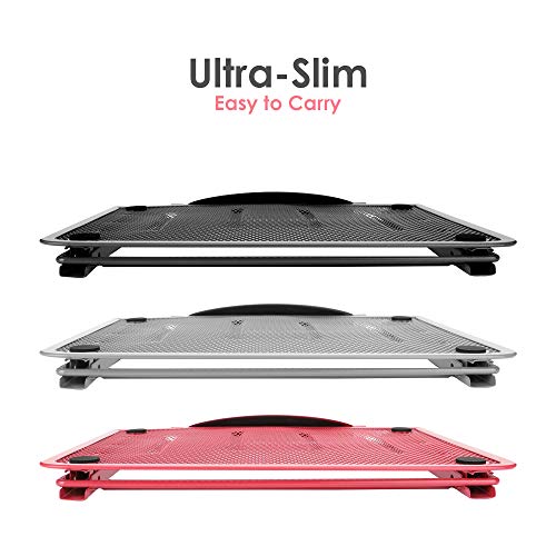 Laptop Stand, Adjustable Portable Laptop Holder For Desk, 6 Adjustable Height & Angle Laptop Stand Holder For 10-15.6" Pc Computer, Tablet, iPad (Black) - Thumbnail 5