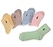 5 pairs Women's Super Soft Cozy Fuzzy Slipper Socks Microfiber Winter Warm Crew Home Socks