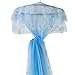 HOUSWEETY Princess Bed Canopy Netting Mosquito Net Round Lace Dome for Twin Full and Queen Size Beds Crib