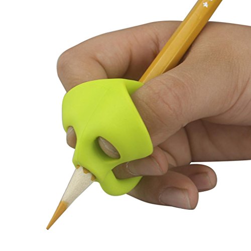 CSSD Children Kids Silicone Pencil Holder Pen Writing Aid Grip Posture Correction Tool New 1 Set/3 Pcs (colorful) - Thumbnail 6