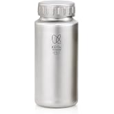 Keith Titanium Water Bottle Lightweight Wide Mouth Camping Water Bottle Cup Hiking Climbing Cycling with Storage Bag (40oz Ti3036)