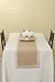Ling's moment Burlap Cream Lace Jute Table Runner Rustic Country Wedding Decoration Farmhouse Decor Kitchen Table Cover 12x72 Inch