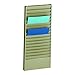 STEELMASTER Steel Job Ticket and Display Rack, 18 Compartments, 13.5 x 30 x 2 Inches, Beige (270171BEI)