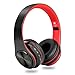 Wireless Headphones Over Ear, Foldable Hi-Fi Deep Bass Bluetooth Headphones with Mic and Wired Headset Support SD/TF Card for Travel Work Cell Phones PC