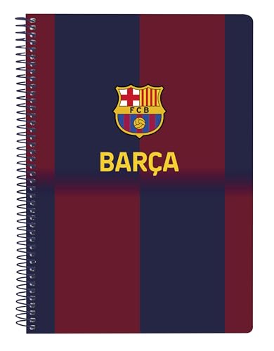 safta FC BARCELONA 1ST KIT 25/26 - Quaderno, Quaderno da 80 fogli, Copertina Rigida, 1 Disegno, Ideale per Bambini di Diverse Età, Comodo e Versatile, Qualità e Resistenza, 15,5x22 cm
