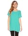 Women's Tunic Top Long Length with Loose Fit, Short Kimono Sleeve, By Red Hanger