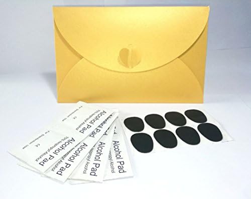 Saxophone Mouthpiece Pads Black Saxophone Mouthpiece Patch 0.8mm Clarinet Mouthiece Cushions with Alcohol Pads