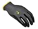 G & F Products 6 PAIRS Men's Working Gloves with Micro Foam Coating - Garden Gloves Texture Grip - Work Glove For general purpose, construction, yard work, X-Large, Black, Model Number: 15196XL-6