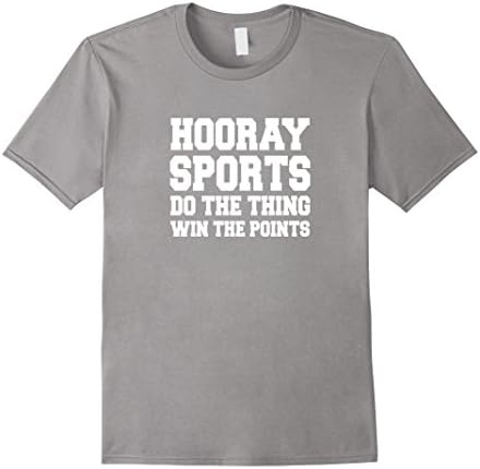 Mens Hooray Sports Mens Womens Youth Game Day Funny Joke Shirt XL Slate