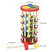 Garosa Pounding Toy Educational Knocking Ball Off Ladder Wooden Toys with Hammer Bright Color Early Education Toys for Toddlers Preschool Kids Children