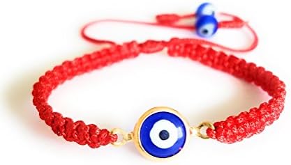 Baby Red String Evil Eye Bracelet with Hanging Evil Eye Beads for Protection and good luck