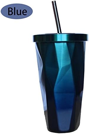 A Cool Tumbler [500ml. Double Wall Stainless Water Cup ] Kola/Coffee Cup For Works Great for Ice Drink For Home, Office, School (BLUE)