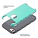 iPhone 7 Case,ULAK Slim [Dual Layer] Protection [Scratch Resistant] Hard Back Cover [Shock Absorbent] TPU Bumper Case for Apple iPhone 7 [4.7 inch] Mint/Gray