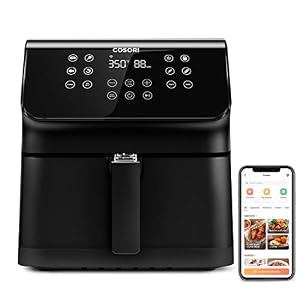 COSORI Smart Air Fryer(100 Recipes), 12-in-1 Large XL Air Fryer Oven with Upgrade Customizable 10 Presets & Shake…