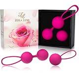 Kegel Excercise Weights 3 in 1 Set + TRAINING MANUAL Vaginal Tightening Balls for Beginners Bladder Control Incontinence Strengthen Pelvic Floor Pregnancy Postpartum Recovery - Ben Wa Balls for Women