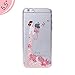 Urberry Iphone 6s Plus/6plus Case, [Crystal TPU Wedding Dress Carved Design] Cover, 3d Bling Diamond Case for Iphone 6plus/ 6s Plus with a Free Screen Protector