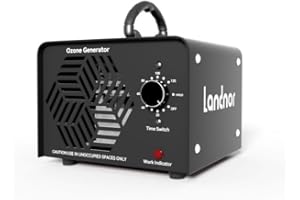 LANDNOR Ozone Generator 60,000mg/h, Ozone Air Purifier Deodorizer for Areas of 6,000 Square Feet, Efficient odor removal for Home, Basement, Smoke, Pet Room,Factory,Mall