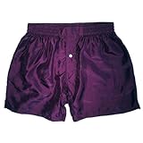 Royal Silk Men’s Boxer Shorts (30”-42”) – Hot, Spicy Silk Colors – Washable