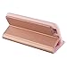 Nouske iPhone 6 Plus/6s Plus 5.5 inch Flip Folio Wallet Stand up Credit Card Holder Leather Case Cover Holster/Magnetic Closure/TPU bumper/360 Full Body Protection, Rose Gold