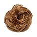 Scrunchy Updo Wavy Straight Hair Bun Clip Messy Donut Chignons Synthetic Hairpiece Hair Extension (dark blonde-thicker)thumb 2