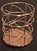 Set of 2, Round Iron Wire Metal Pen/Pencil Holder, Perfect for Stationary Makeup Organizer Holder for Office, School, Home, Rose Gold - by HK Creations