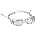 Splaqua Swim Goggles with Ear Plugs Attached for Men and Women - Adjustable Straps, Silicone Eye Seal, UV Protection and Anti Fog Lenses Swimming Goggle - Silver