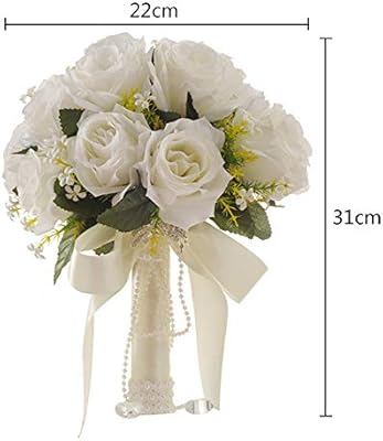 Zzm Bouquet De Mariée Fleurs De Mariage Artificielles