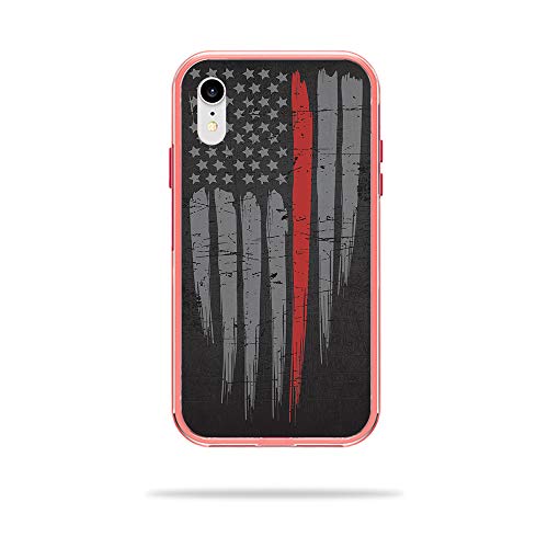 MightySkins Skin Compatible with LifeProof SLAM iPhone XR Case - Thin Red Line…