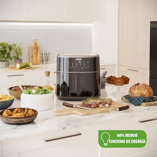 Fritadeira princess digital air - capacidade variável do recipiente - máximo 8 l - 6 programas predefinidos - menos óleo - display digital - 182254