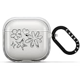 CASETiFY Impact Case for AirPods 4/5 - Frost | Crystal Clear | Wirelss Charging Compatible | Drop Protection | Chrome Doodles