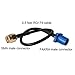 PC-CASE 0.5ft Rf Fakra C Plug to SMA Male Connector Coaxial Flexible Cable Rg174 15cm for GPS Antenna