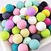 100pc 12mm Silicone Beads Loose Teething Chew Accessories Teething Teether Toy DIY Supplies