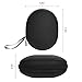 Headphones Case, Hard Shell Carrying Case for Jelly Comb On Ear Headphones - Black