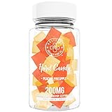 Organic Hemp Infused Hard Candy, 200 mg (5mg/piece) - Made with Organic Beet Sugar - Relieve Stress, Boost Mood, Gluten Free, Non-GMO, USDA Certified Vegan 40 Candies, Peach and Pineapple