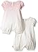 Burt's Bees Baby Baby Girls' 2 Pack Organic Cap Sleeve Bubbles, Vanilla Cream, 0-3 Months