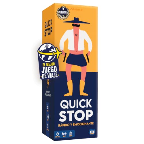 QuickStop - Juegos de Mesa para Familia y Amigos - Dinámico y Divertido - De 2 a 7 Jugadores - Gran Premio del Juguete 2024 - Regalo Original | Juego de Viaje